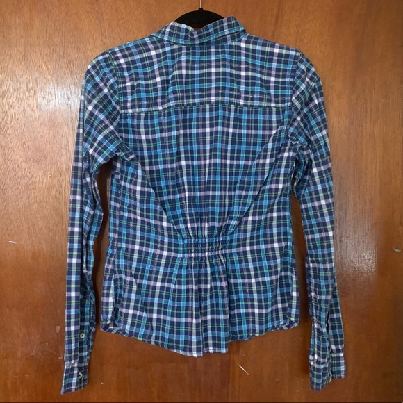 Hollister Plaid Button Down Top - Picture 4 of 5